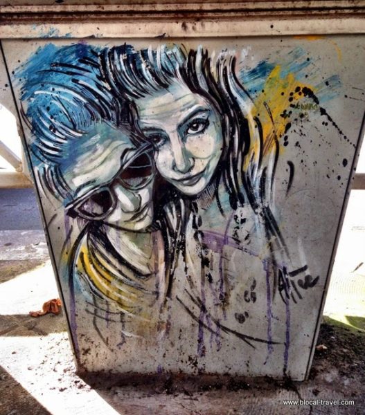 alice street art in garbatella, rome