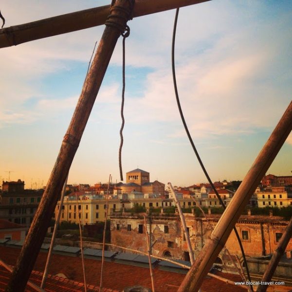 view from Big Bamboo, testaccio, rome