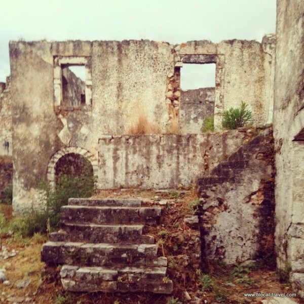 Himare ghost town, Albanian riviera, Albania