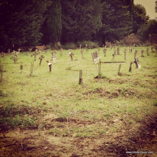 san finocchi abandoned cemetery volterra tuscany italy