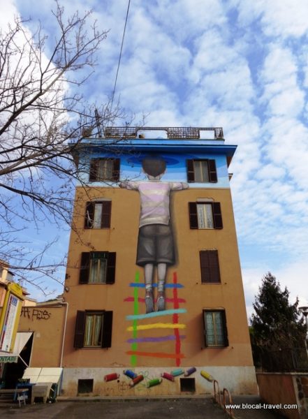 street art by Seth in tor marancia rome