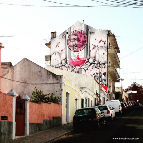 How & Nosm street art Lisbon