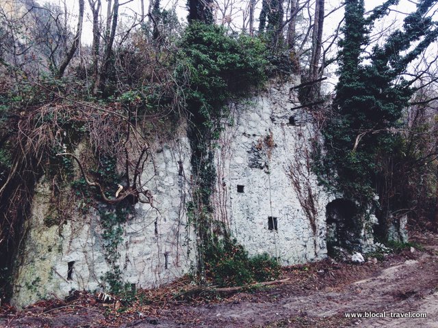 abandoned furnace in Caldè, Lombardy, Italy industrial archaeology