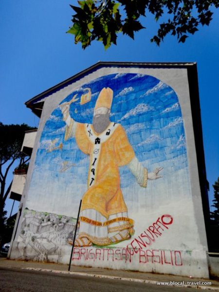 BLU political street art in Rome san basilio