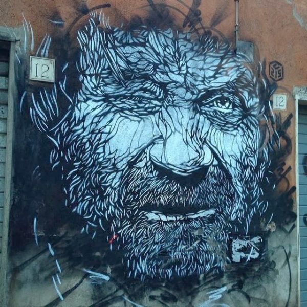 c215, tor pignattara, rome, graffiti street art