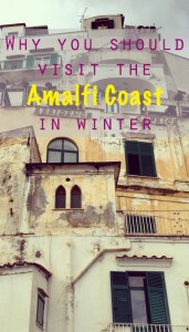 Amalfi coast in winter