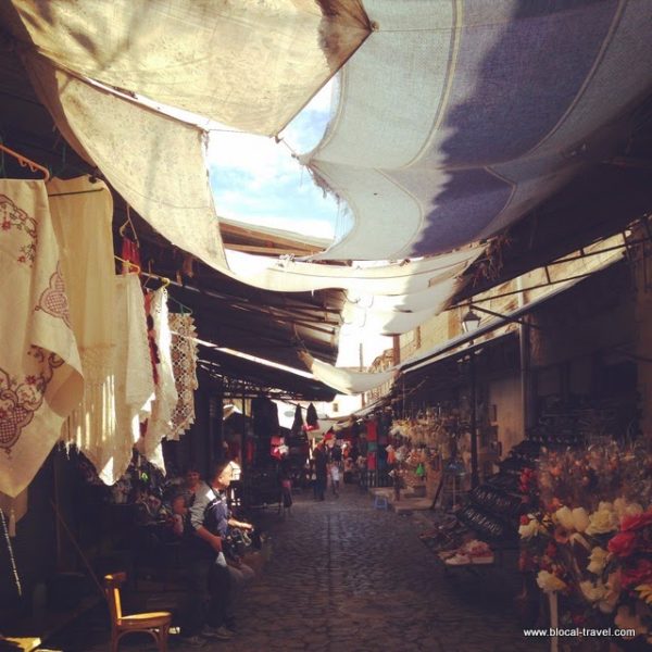 the old bazaar Korça, Albania, balkans