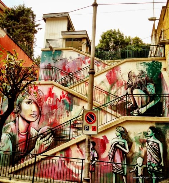 Alice Pasquini street art alfonso gatto Salerno Italy