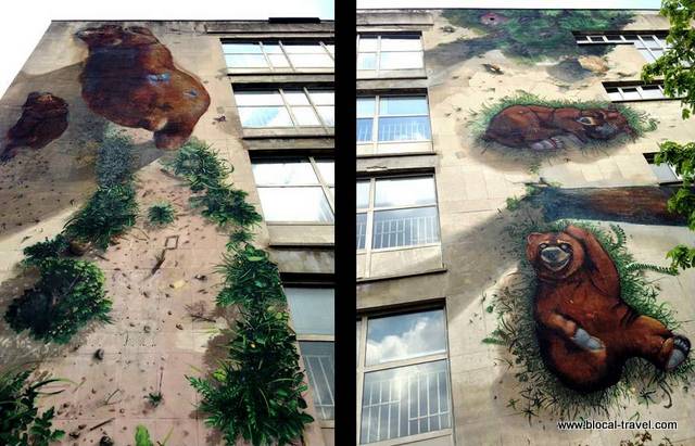 street art by 140 ideas in the Poduyane neighborhood, Sofia