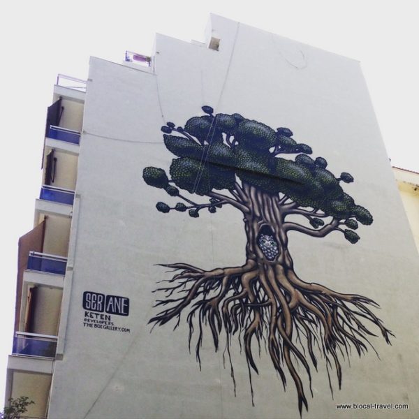 Street art by Ser on Apellou st., Thessaloniki