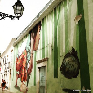 Bezt street art meeting the god Lagos, Algarve, Portugal