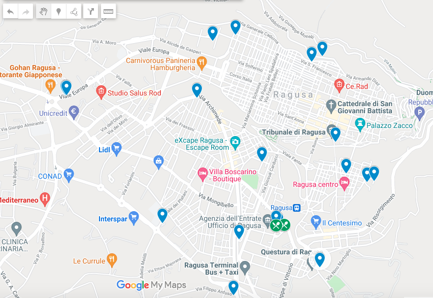 Ragusa street art map