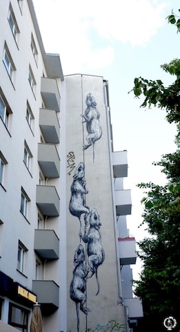 ROA street art in Berlin