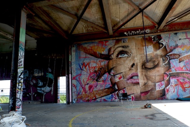 Teufelsberg abandoned place graffiti in Berlin