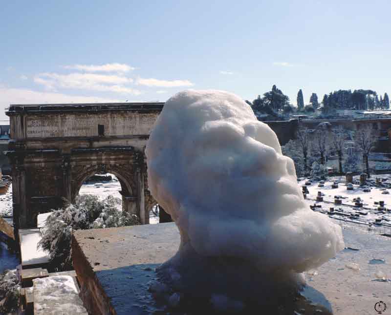 snow in Rome 2018