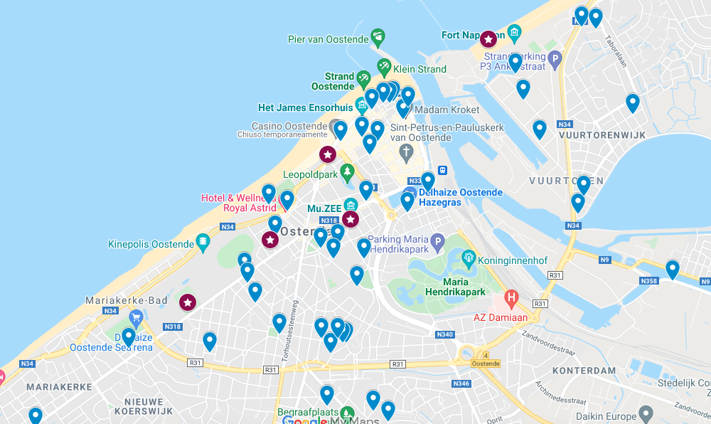 Ostend street art map