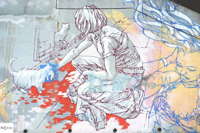 Mode 2 street art in Prague
