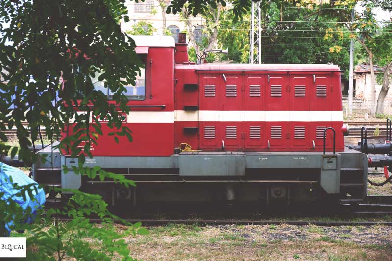 abandoned train in Prague