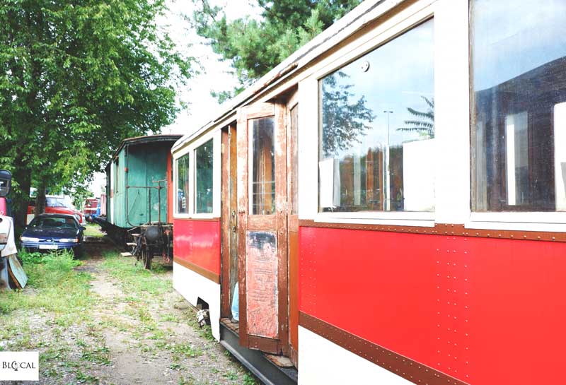 abandoned train in Prague