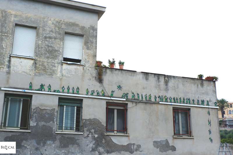 jaune street artist in Italy Gaeta Memorie urbane 2018