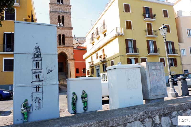 jaune street artist in Italy Gaeta Memorie urbane 2018