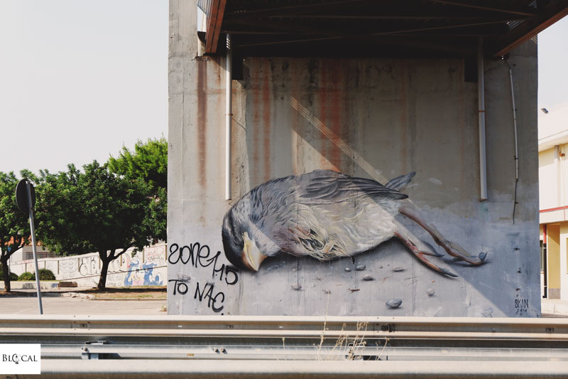 skan street art cagliari galleria del sale