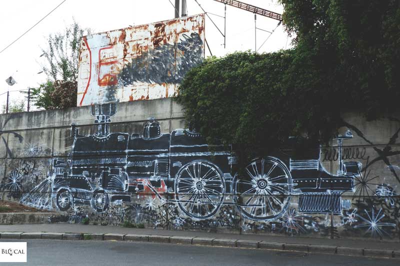 street art in Prague Smíchov station