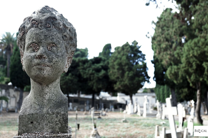 monumental tombstone in cagliari cemetry bonaria