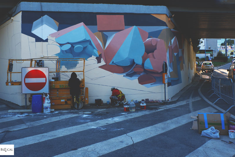 graffiti artist Peeta in Montesilvano Italy