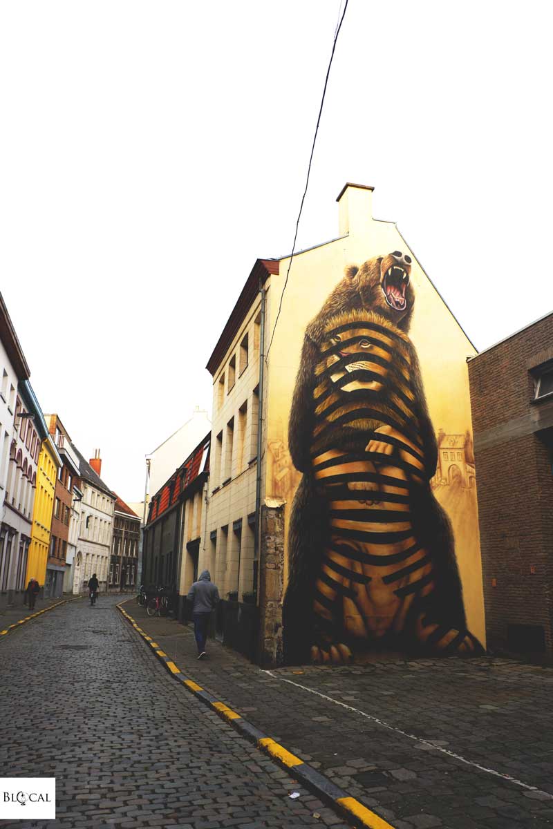 lion cee pil street art in ghent