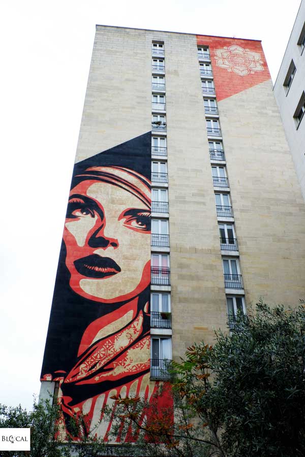 Obey street art in paris