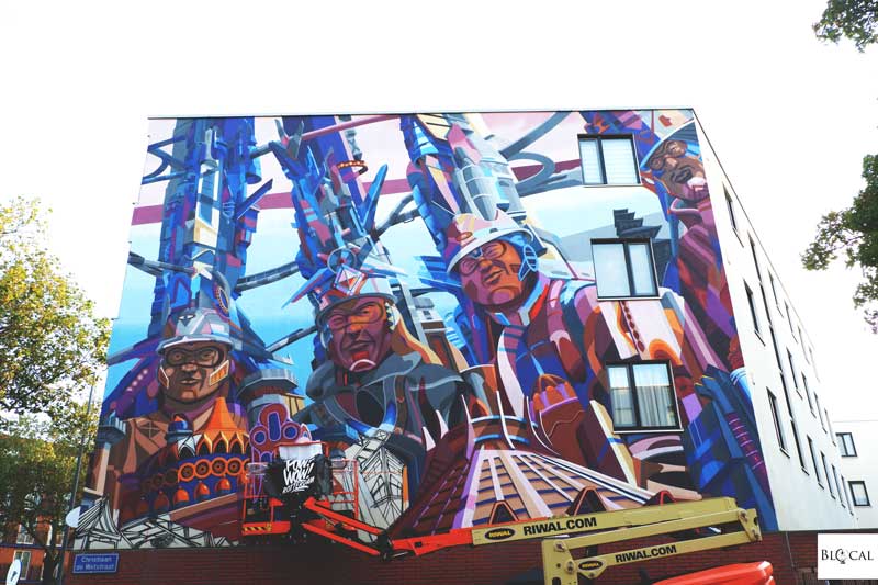 Didier Jaba Mathieu mural Pow! Wow! Rotterdam 2019