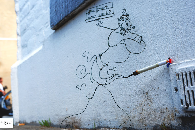 Spenser Little x Slinkachu collaboration Pow! Wow! Rotterdam 2019