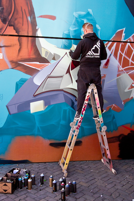 Loveletters Crew at Kings Spray graffiti festival Amsterdam