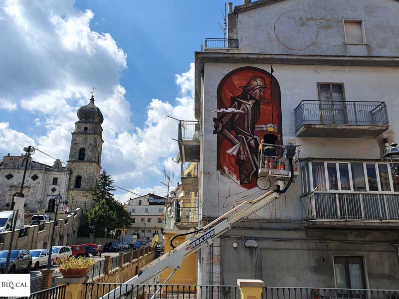 Kirill Vedernikov Appartengo festival street art Stigliano Basilicata Italy