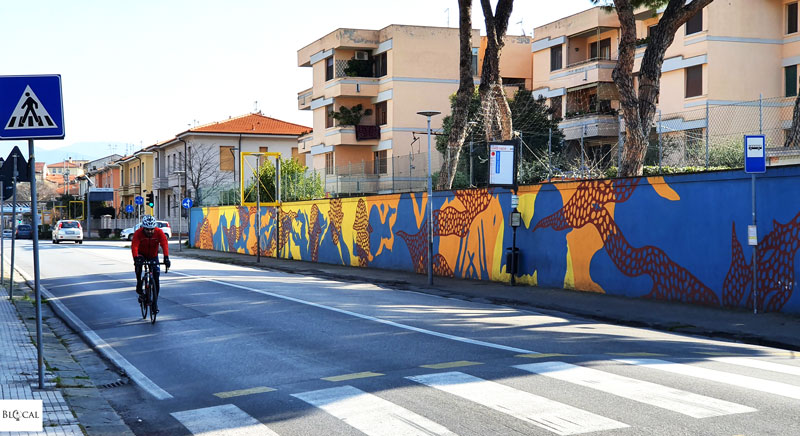 Aris mural street art in Pisa
