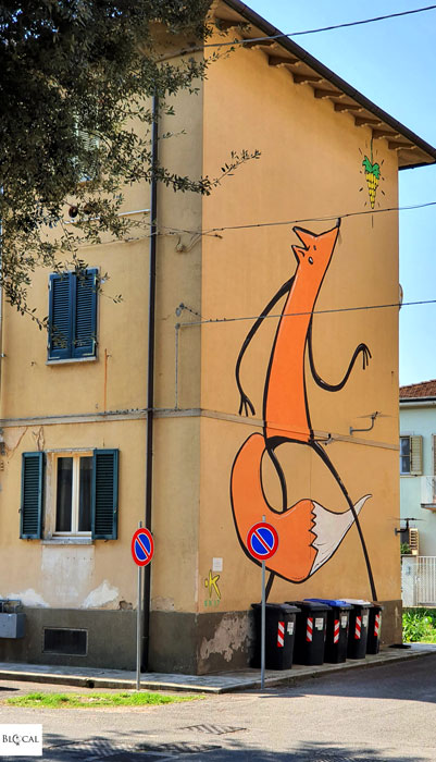 Exit Enter mural in Sant'Ermete Pisa street art