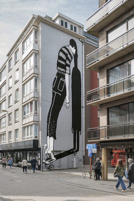 Alex Senna mural in Ostend The Crystal Ship