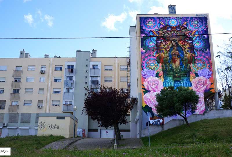 Cix Mugre murals in Marvila street art in Lisbon
