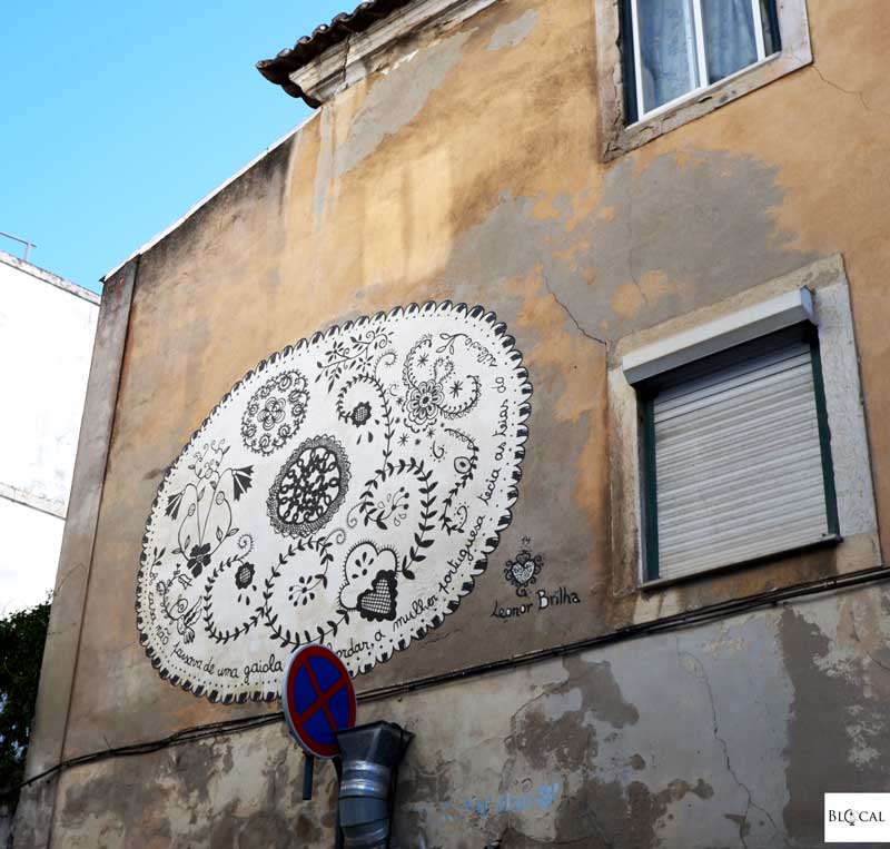 Leonor Brilha street art in Lisbon urban art guide