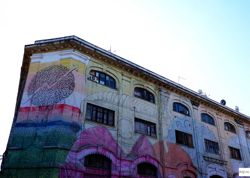 BLU mural Rome street art Ostiense