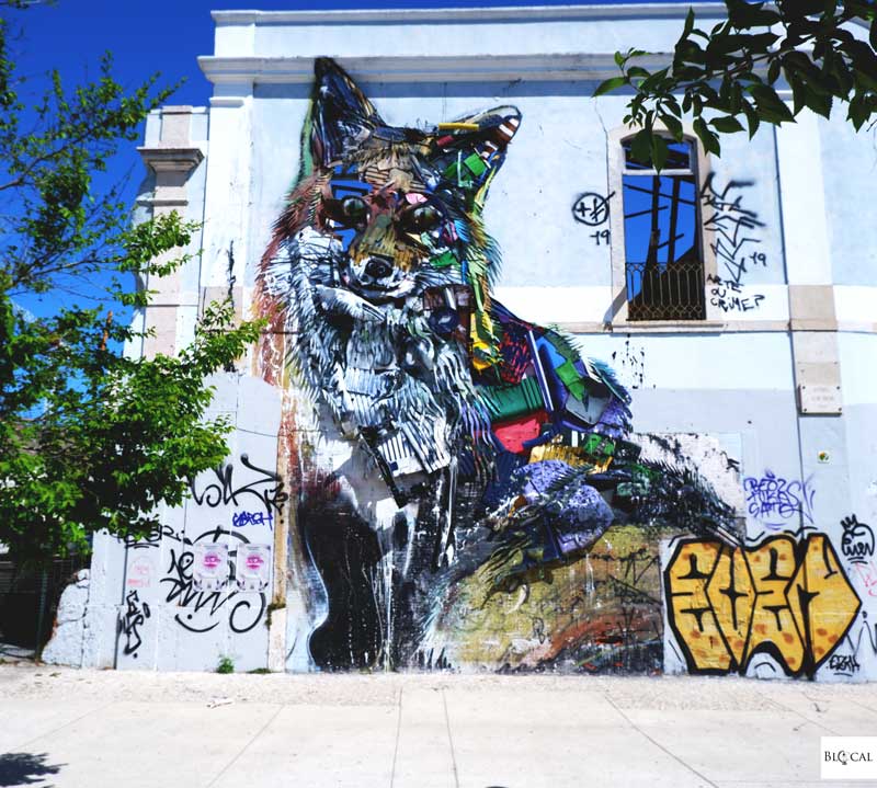 Bordalo II Fox urban art Lisbon street art guide