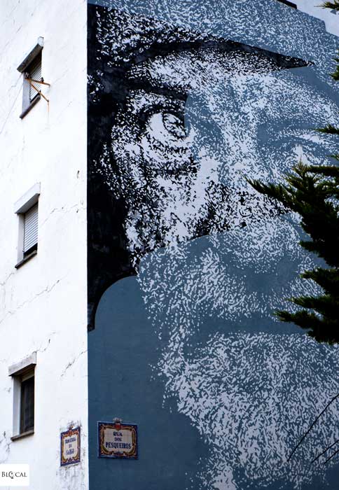 Street Art in Lisbon Daniel Eime mural in Cascais Bairro da Torre