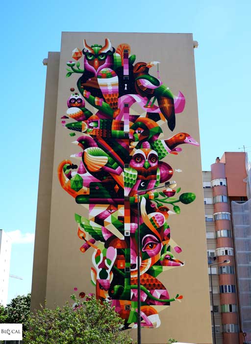 street art in Lisbon I am Eelco mural in Casal dos Machados urban art festival