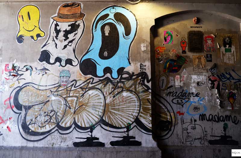 Sottopasso Via delle Conce Rome street art Ostiense