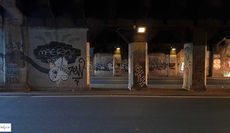 Sottopasso Via Ostiense street art Roma