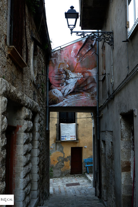 Akut street art Civitacampomarano Italy
