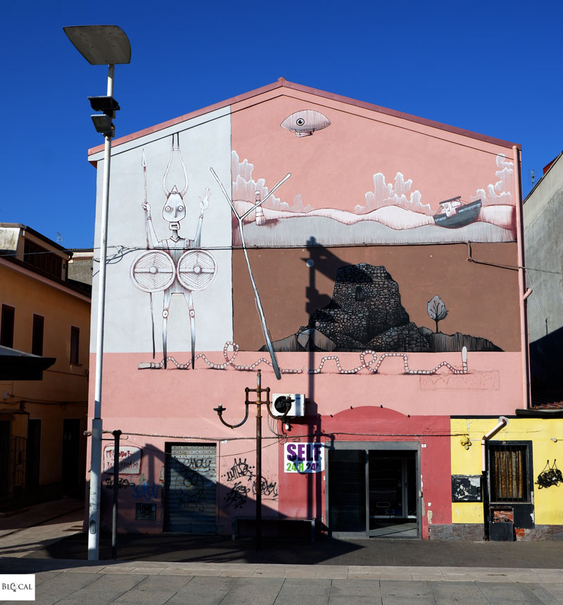 Mr Fijodor mural Street Art Sardinia Macomer Festival della Resilienza