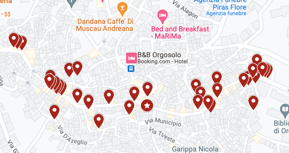 Orgosolo Murales Map