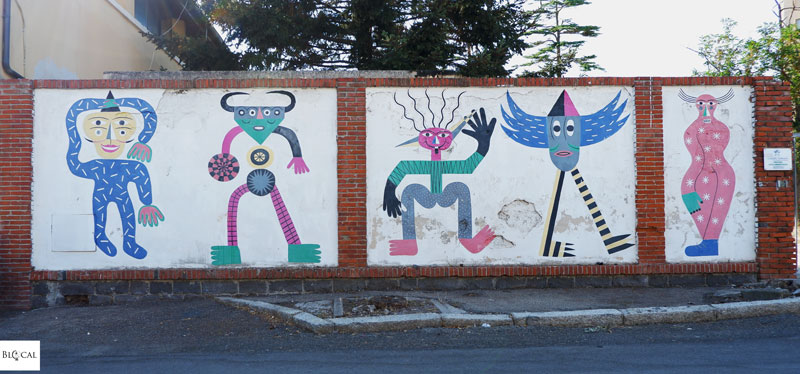 Massimiliano Vitti mural Street Art Sardinia Macomer Festival della Resilienza